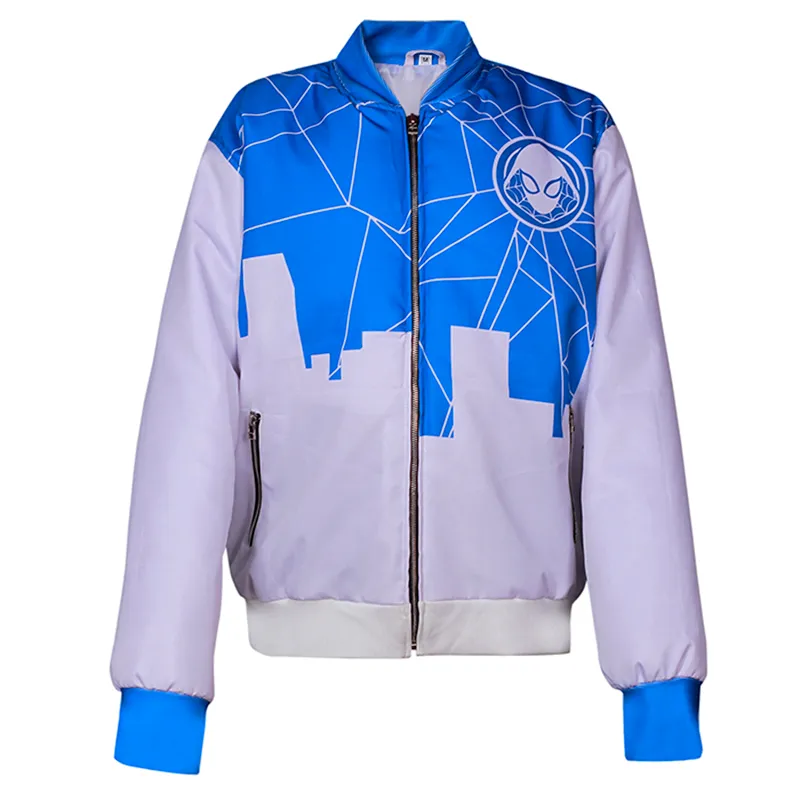 Classic Blue Bomber Jacket For Men and Women