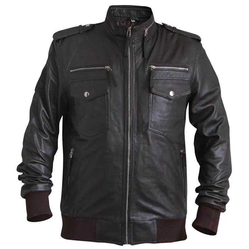 Black Biker Leather Jacket