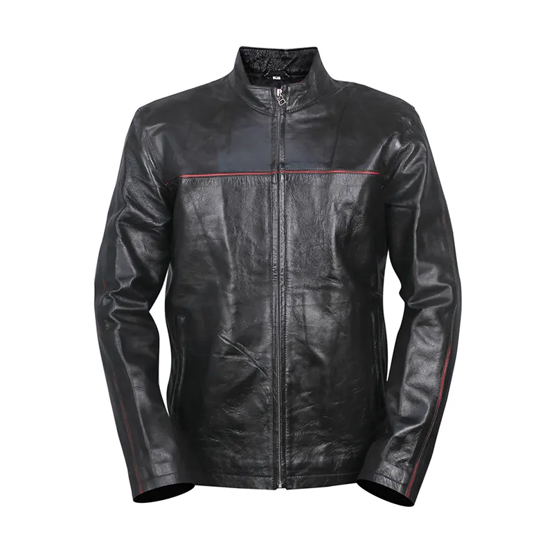 Cafe Racer Black Men’s Leather Jacket