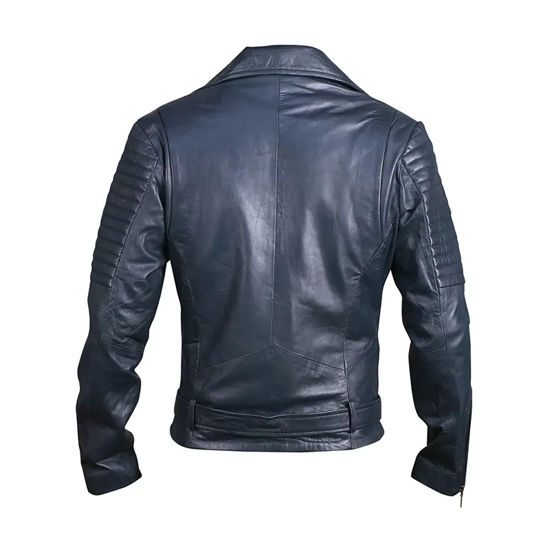 Women’s Classic Motorcycle Leather Jacket - Image 2