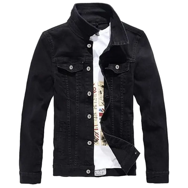 Classic Slim Fit Motorcycle Jean Jacket