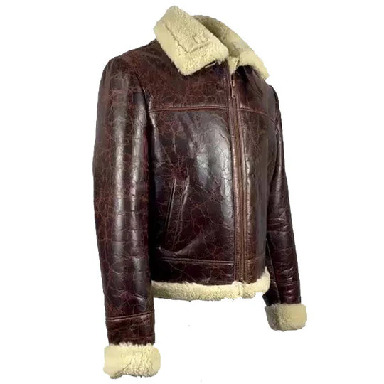 Wayne Nash Brown vintage oxblood B3 Bomber Jacket - Image 3