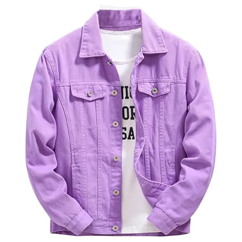 Fancy Color Denim Jean Jacket