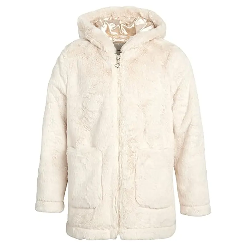 Fashion Natural Real Fur Hooded Coat