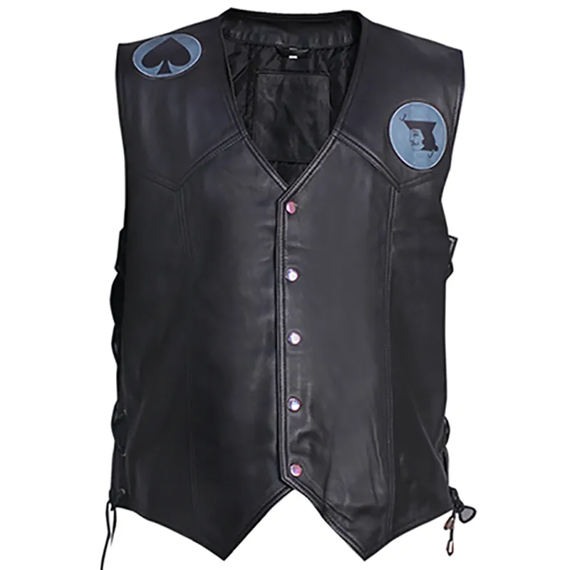 Heels 2021 Jack Spade Black Leather Vest