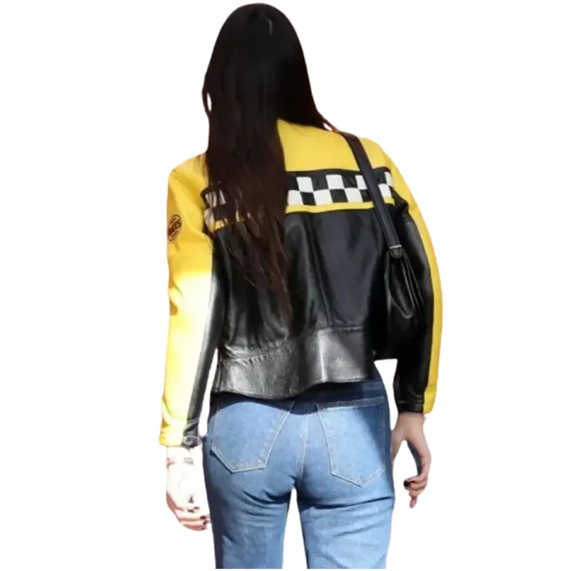 Kendall Jenner Aspen Trip Leather Jacket - Image 3