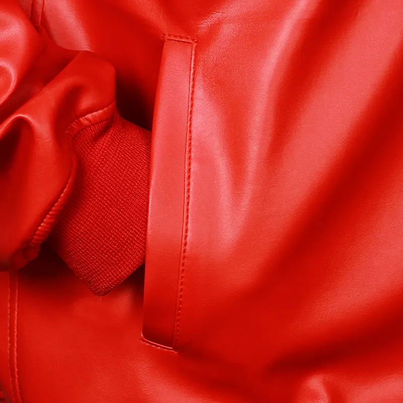 Men Light Weight Bomber Soft Lamb Leather Jacket - Image 3