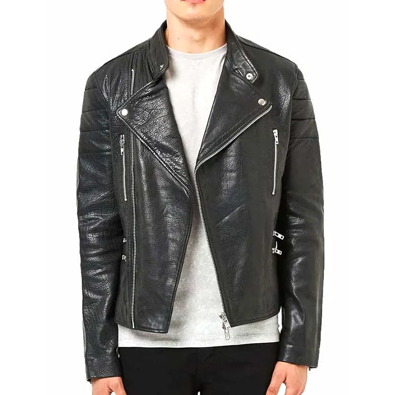 Men's Fashion Wear Leather Biker Jacket