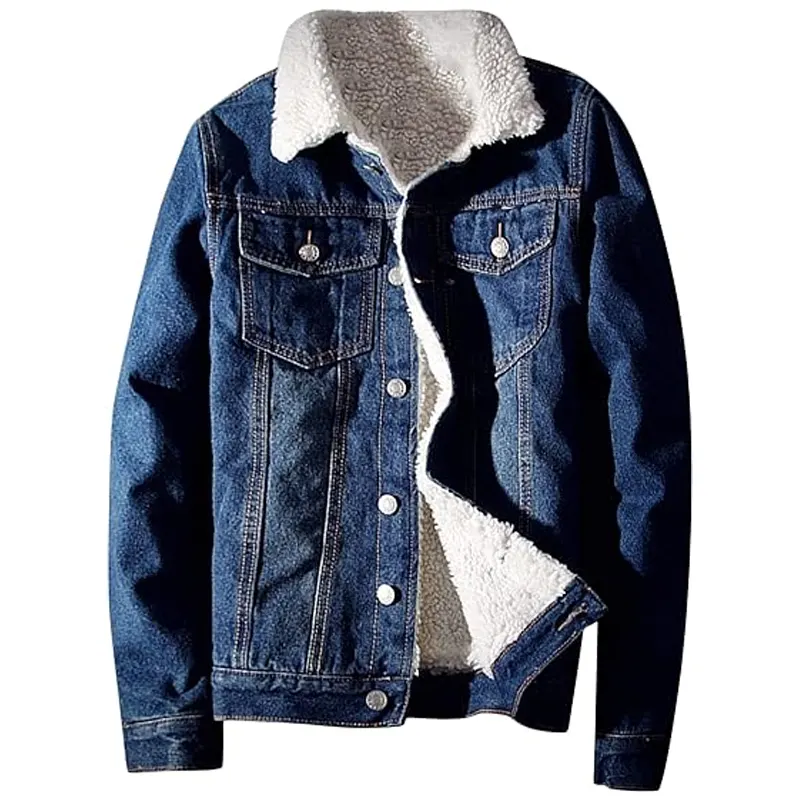 Men's Sherpa Fleece Lined Jean Jacket