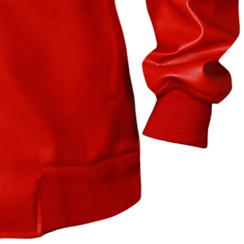 Men Light Weight Bomber Soft Lamb Leather Jacket - Image 4