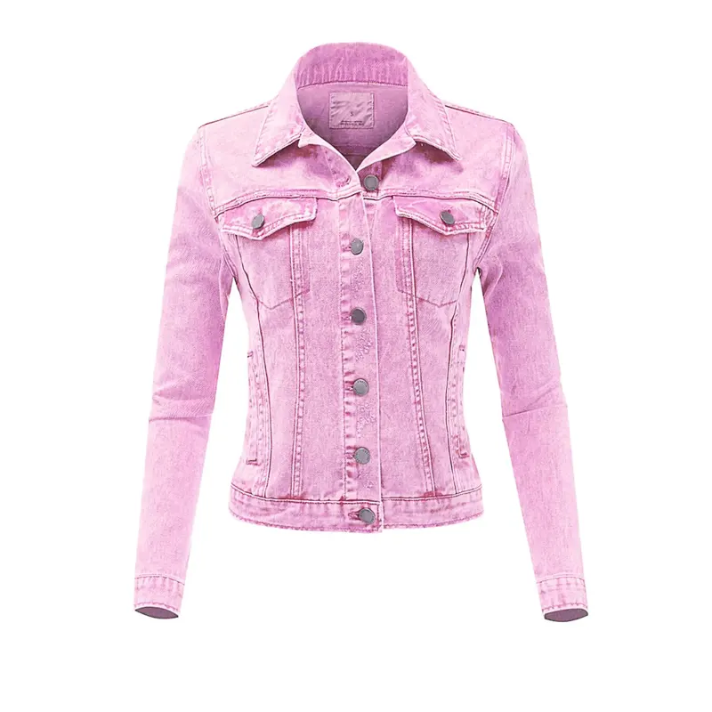 Slim Fit Trucker Cropped Jean Jacket