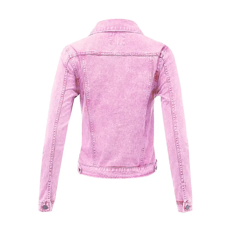 Slim Fit Trucker Cropped Jean Jacket - Image 2