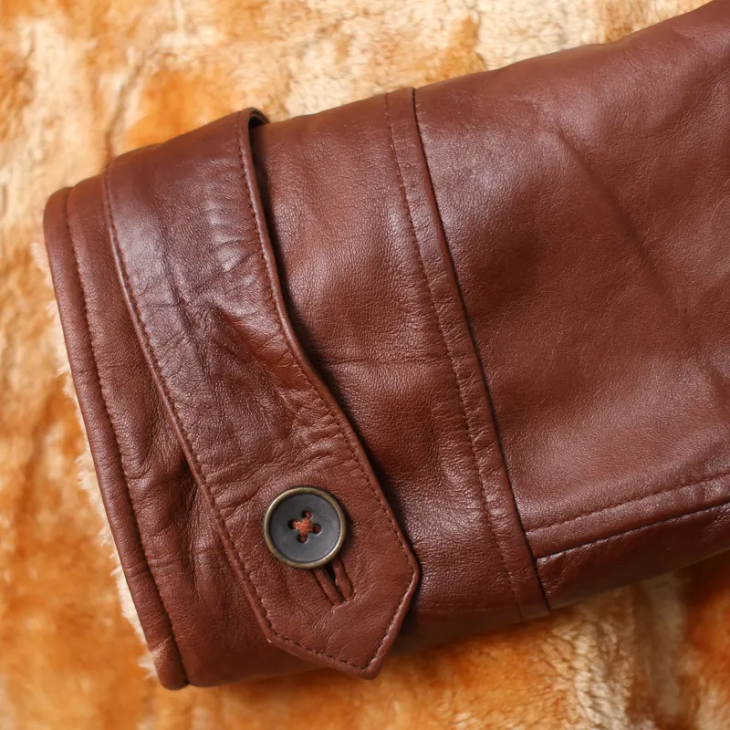 Men's Tom Hardy Bane Leather Trench Coat - Image 8