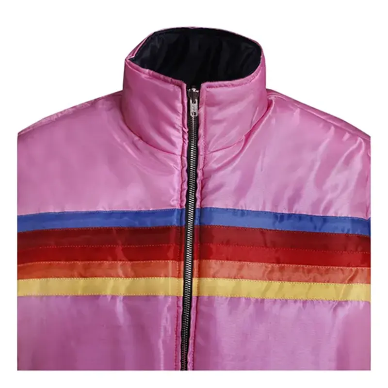 Aviator Nation Two in One Pink Black Puffer Jacket - Image 8